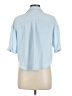No Comment 100% Polyester Blue 3/4 Sleeve Blouse Size L - photo 2