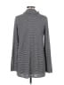 Ann Taylor LOFT Stripes Gray Turtleneck Sweater Size M - photo 2
