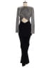 Black Halo Gray Jumpsuit Size 6 - photo 1