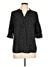 41Hawthorn 100% Polyester Polka Dots Black 3/4 Sleeve Blouse Size L - photo 1