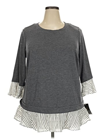I.N. Studio 3/4 Sleeve Top (view 1)