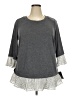 I.N. Studio Gray 3/4 Sleeve Top Size 2X - photo 1