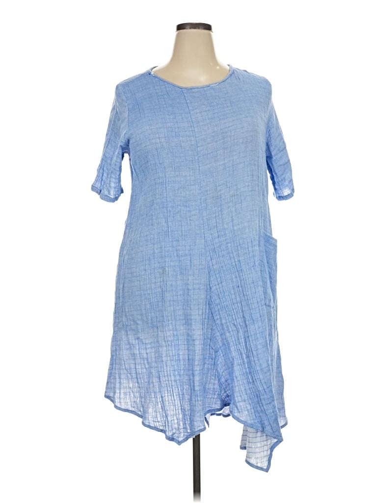 Pre-owned Comfy Usa Casual Dress In Blue