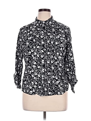Croft & Barrow 3/4 Sleeve Button-Down Shirt (view 1)