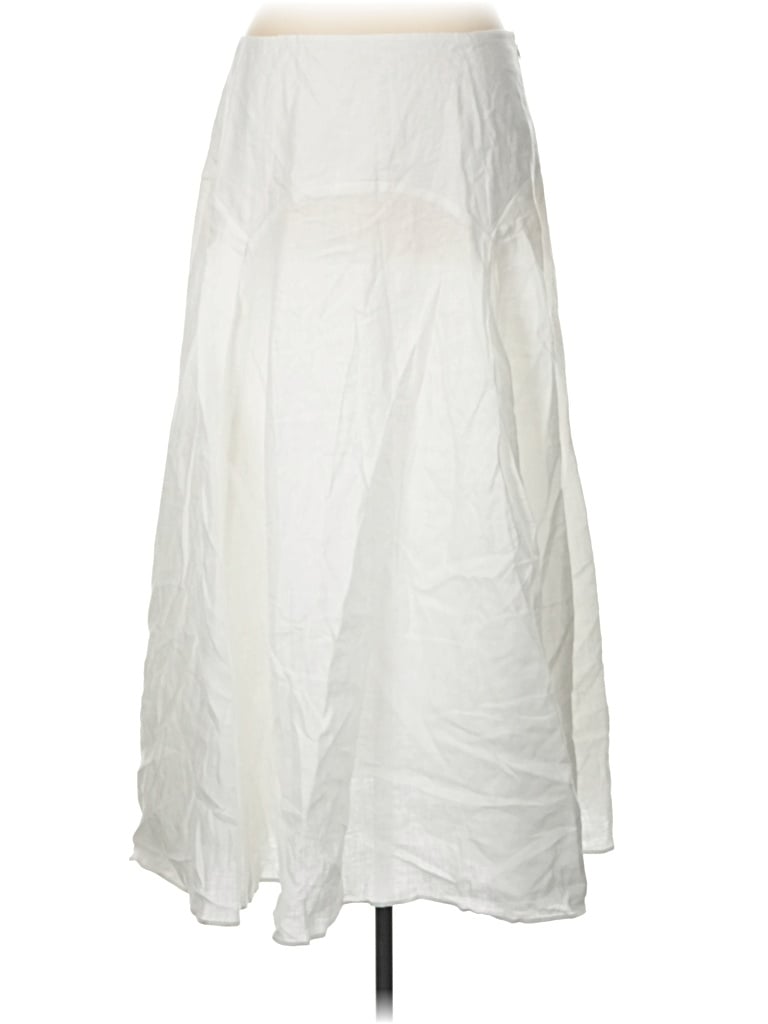Pre-owned Solid & Striped Casual Skirt In White