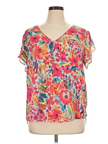 PREMISE Short Sleeve Blouse (view 1)