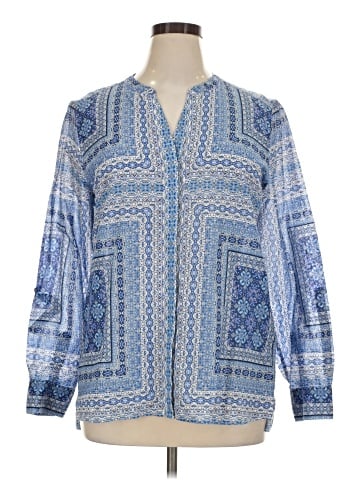 Foxcroft Long Sleeve Blouse (view 1)