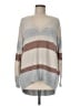 Ann Taylor LOFT Stripes Gray Pullover Sweater Size M - photo 1