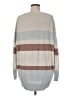 Ann Taylor LOFT Stripes Gray Pullover Sweater Size M - photo 2