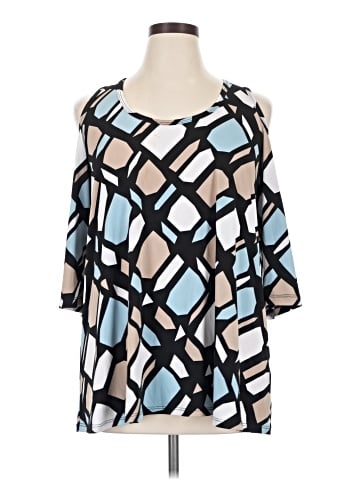 Karen Kane 3/4 Sleeve Blouse (view 1)