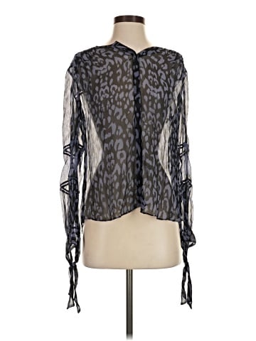 Rebecca Taylor Long Sleeve Silk Top (view 1)