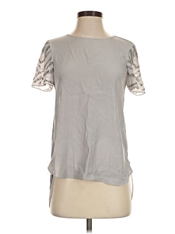 Rebecca Taylor Short Sleeve Silk Top (view 1)