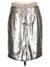 Maison Jules 100% Polyester Metallic Silver Formal Skirt Size 10 - photo 2
