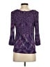 INC International Concepts Chevron-herringbone Purple Pullover Sweater Size S - photo 2