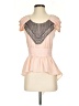 Bebe 100% Polyester Pink Sleeveless Blouse Size 2 - photo 1