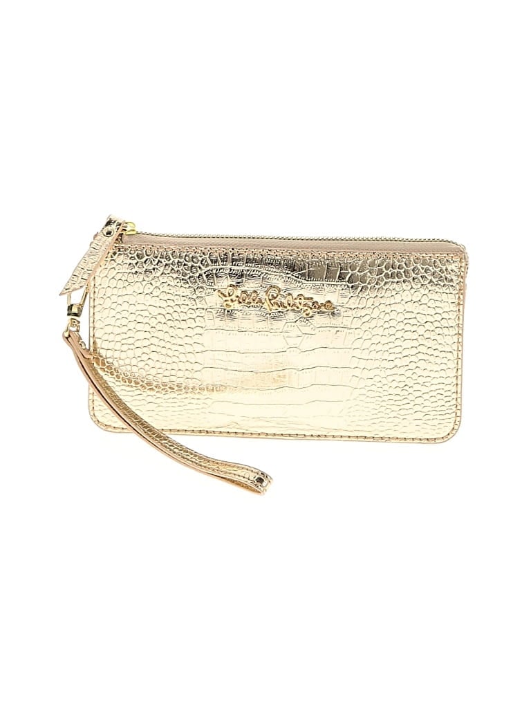 Pre-owned Lilly Pulitzer Wristlet In Gold