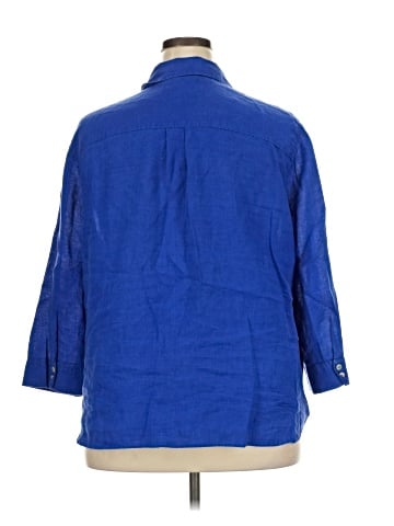 Chico's 3/4 Sleeve Button-Down Shirt (view 2)