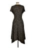Perceptions Polka Dots Black Casual Dress Size L - photo 2