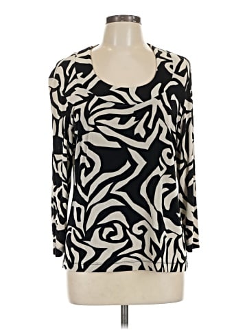 Travelers by Chico's 3/4 Sleeve T-Shirt (view 1)