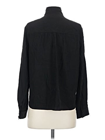 Amour Vert Long Sleeve Silk Top (view 2)