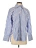 Gap Stripes Blue Long Sleeve Button-Down Shirt Size XXS - photo 1