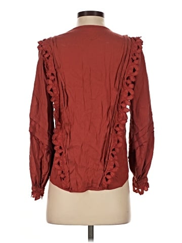 Rebecca Taylor Long Sleeve Silk Top (view 2)