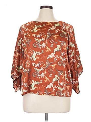 Motto 3/4 Sleeve Blouse (view 1)