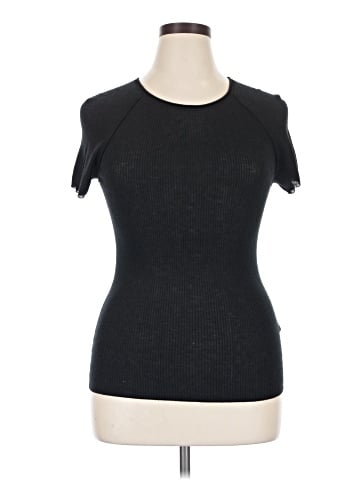 Elie Tahari Short Sleeve Silk Top (view 1)