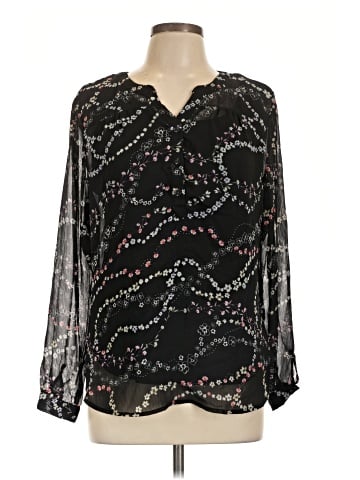 Christopher & Banks Long Sleeve Blouse (view 1)