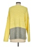 Umgee Color Block Yellow Pullover Sweater Size S - photo 2