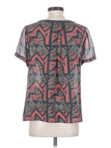 Marc by Marc Jacobs Short Sleeve Silk Top (view 2)
