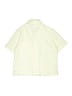 Zara Solid Yellow Ivory Short Sleeve Button-Down Shirt Size 8 - 9 - photo 2