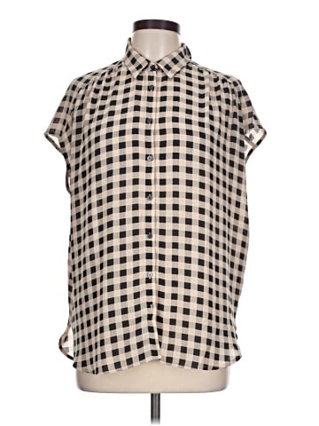 Ann Taylor LOFT Outlet Short Sleeve Button-Down Shirt (view 1)
