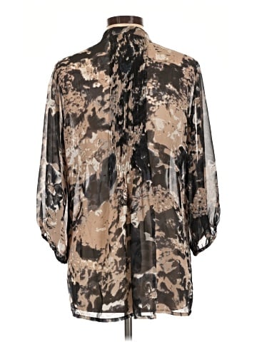 Blue Velvet 3/4 Sleeve Blouse (view 2)