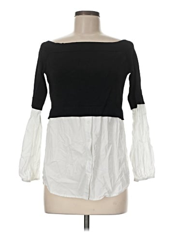 Trouve 3/4 Sleeve Blouse (view 1)
