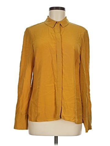 Hobbs London Long Sleeve Silk Top (view 1)