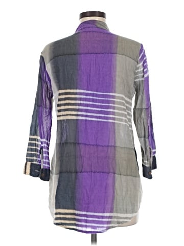 Chaudry 3/4 Sleeve Button-Down Shirt (view 2)