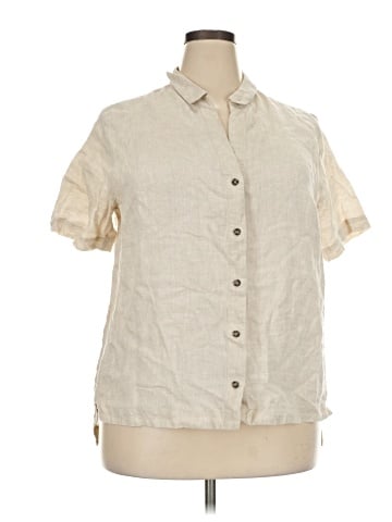 Marina Rinaldi Short Sleeve Blouse (view 1)