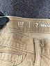 Gap Kids 100% Cotton Solid Tan Khakis Size 7 - photo 3