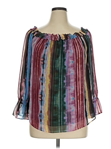 INC International Concepts 3/4 Sleeve Blouse (view 1)