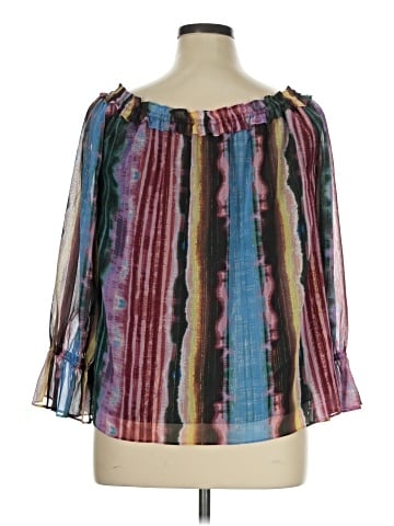 INC International Concepts 3/4 Sleeve Blouse (view 2)