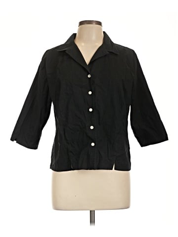 Karen Scott 3/4 Sleeve Button-Down Shirt (view 1)