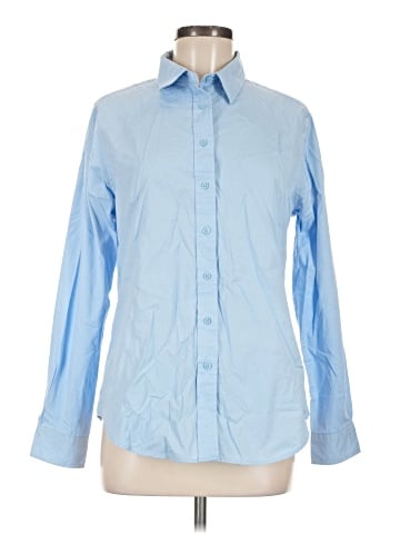 LE3NO Long Sleeve Button-Down Shirt (view 1)