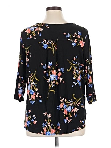 Philosophy Republic Clothing 3/4 Sleeve Blouse (view 2)