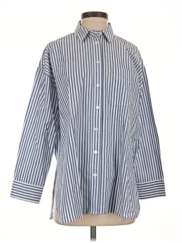 Madewell The Oversized Straight Hem Shirt in Signature Poplin (view 1)