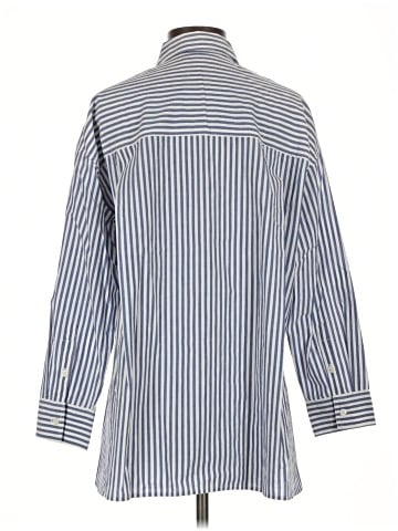 Madewell The Oversized Straight Hem Shirt in Signature Poplin (view 2)