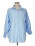 Unbranded 100% Polyester Blue 3/4 Sleeve Blouse Size M - photo 1