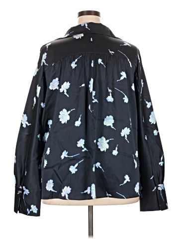 Vince. Long Sleeve Silk Top (view 2)