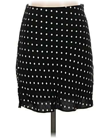 Madewell Mini Slip Skirt in Polka Dot (view 1)