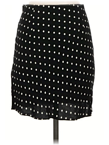Madewell Mini Slip Skirt in Polka Dot (view 2)